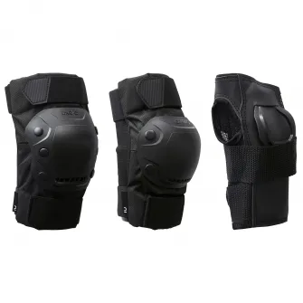Decathlon Set 3 perechi protectii Role Fit500 Negru Adulti, XL