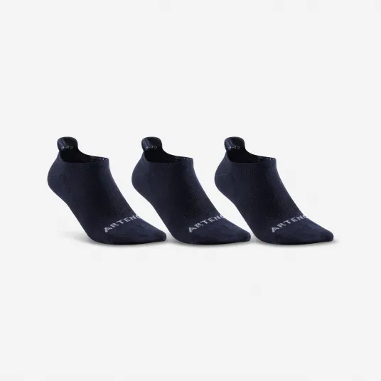 Decathlon Set 3 Perechi Sosete Scurte Tenis RS160 Bleumarin Adulti, 35/38