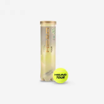 Decathlon Set 4 Mingi Polivalente Tenis Tour Galben, Marime unica