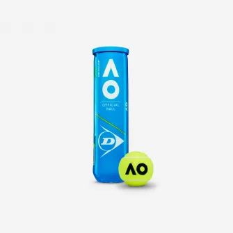 Decathlon Set 4 Mingi Tenis AUSTRALIAN OPEN Polivalente Galben, Marime unica