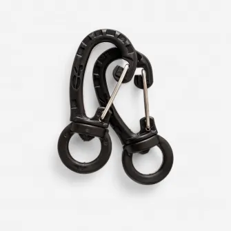 Decathlon Set Carabiniera Nailon pivotanta C4 Carbon x2, Marime unica