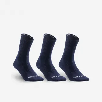 Decathlon SET DE 3 PERECHI DE SOSETE LUNGI DE TENIS  RS 500 BLEUMARIN, 43/46