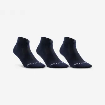Decathlon SET DE 3 PERECHI DE SOSETE MID DE TENIS  RS 500 BLEUMARIN, 35/38