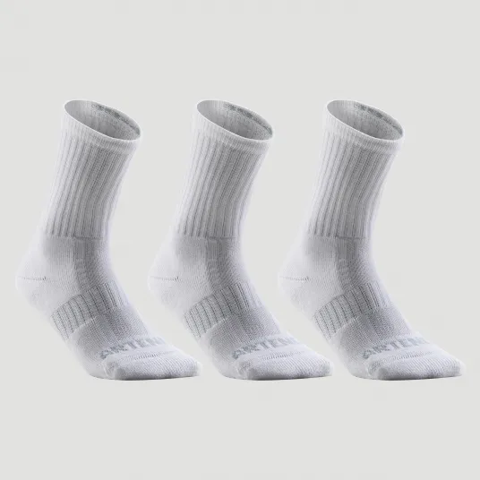 Decathlon SET DE 3 SOSETE LUNGI DE TENIS RS 500 ALB, 35/38