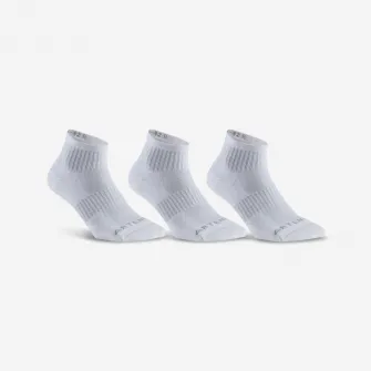 Decathlon SET DE 3 SOSETE MEDII DE SPORT  RS 500 ALB, 35/38
