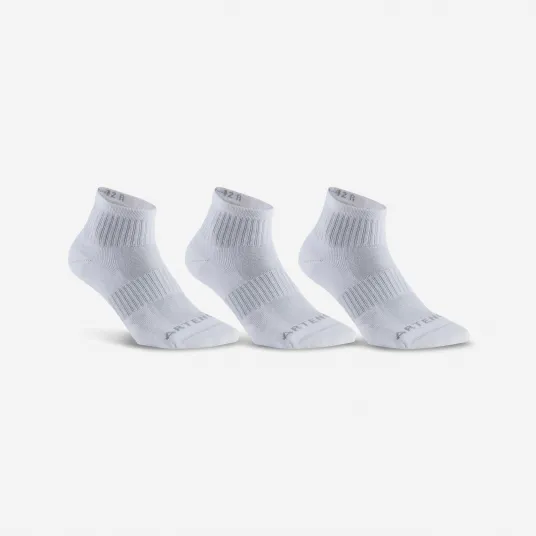 Decathlon SET DE 3 SOSETE MEDII DE SPORT RS 500 ALB, 47/50
