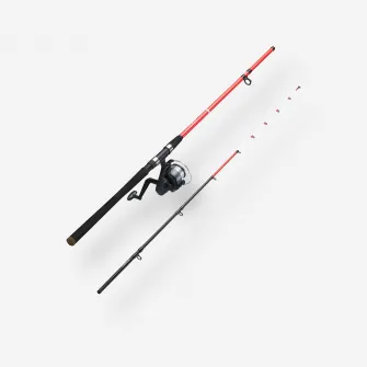 Decathlon Set lanseta cu maner + mulineta SEABOAT LIGHT -100 210/2 Pescuit marin, Marime unica