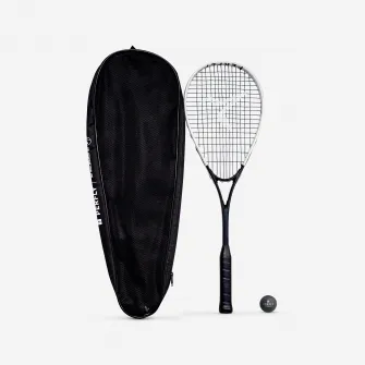 Decathlon Set Rachete Squash WALLBREAKER 165 (1 racheta, 1 minge cu punct rosu), Marime unica