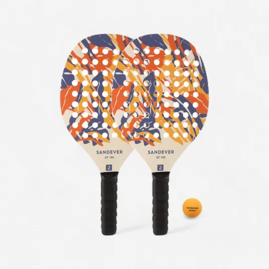 Decathlon Set Rachete Tenis pe Plaja Experience Portocaliu, Marime unica