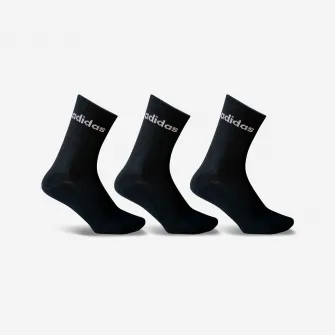 Decathlon Set Sosete Lungi Tenis x 3 Negru, 40/42