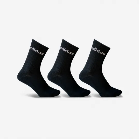 Decathlon Set Sosete Lungi Tenis x 3 Negru, 43/45