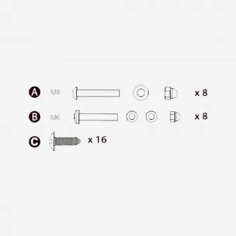 Decathlon Set suruburi de montare - piesa de schimb pentru trambulina Rectangular 520, Marime unica