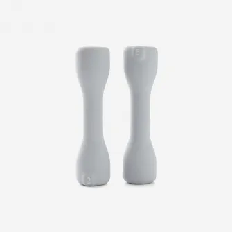 Decathlon Set x2 Gantere Easy Fitness 3 kg Gri, 2*3 KG