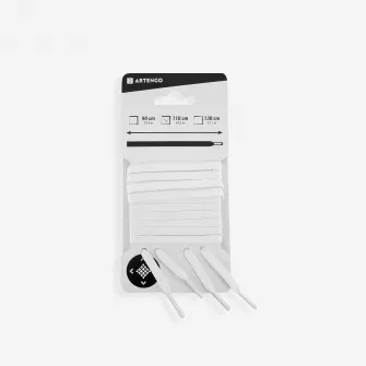 Decathlon Sireturi Plate pentru incaltaminte Alb, 90cm