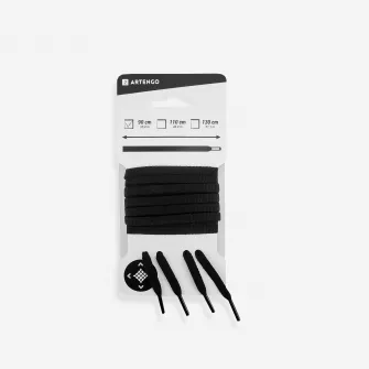 Decathlon Sireturi Plate pentru incaltaminte Negru, 110cm