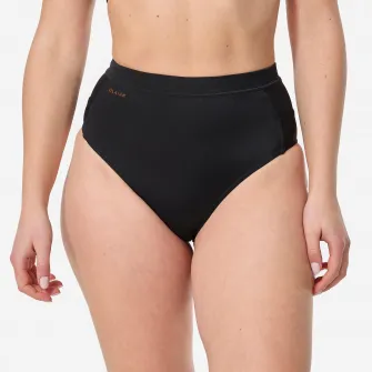 Decathlon Slip de baie Talie inalta Rosa Negru Dama, 36