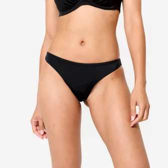 Decathlon Slip de baie tanga Lulu Negru Dama, 46