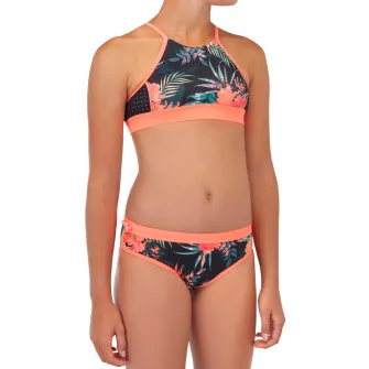Decathlon Slip surf MAS 900 Negru-Corai Fete, 14-15 Ani
