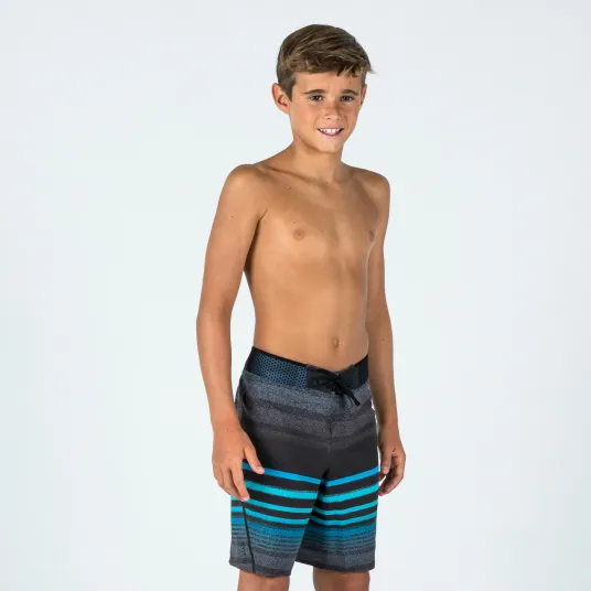 Decathlon Sort baie 900 Dungi Negru-Albastru Baieti, 8-9 Ani