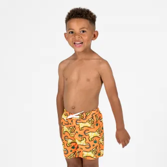 Decathlon Sort de baie 100 Portocaliu Baieti, 5-6 Ani