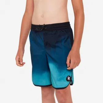 Decathlon Sort de baie BS500 Tween Albastru-Negru Baieti, 8-9 Ani