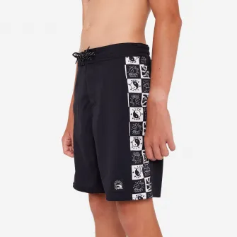 Decathlon Sort de baie surf 900 Band Negru Copii, 14-15 Ani