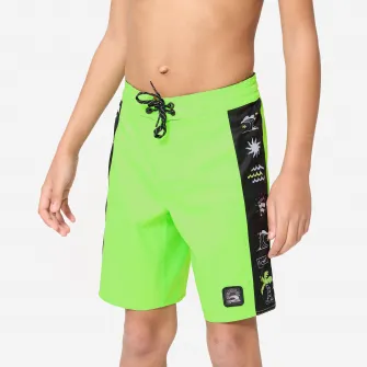 Decathlon Sort de baie surf 900 Band Verde Copii, 8-9 Ani