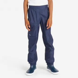 Decathlon Suprapantalon de ploaie navigatie 100 Bleumarin Copii, 12-13 Ani