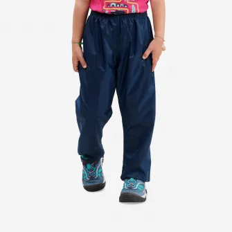 Decathlon Suprapantalon Impermabil Drumetie la munte MH100 Albastru-Negru Copii 2-6 ani, 2-3 Ani