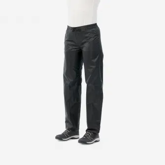 Decathlon Suprapantalon Impermeabil Drumetie in natura RainCut Negru Dama, L / W33 L31