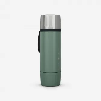 Decathlon Termos inox 900 cu capac cu filet pentru drumetie 1L, Marime unica