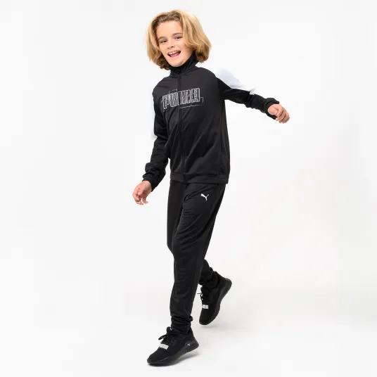 Decathlon Trening din poliester pentru sport Puma Negru-Alb Copii, 9-10 Ani