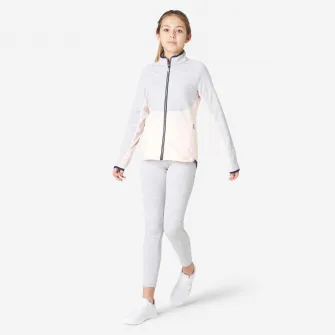 Decathlon Trening repsirant Educatie fizica S500 Roz-Gri Fete, 7-8 Ani