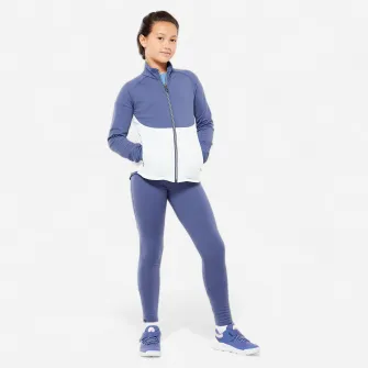 Decathlon Trening respirant Educatie fizica S500 Albastru-Verde Fete, 10-11 Ani