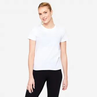 Decathlon Tricou 100 Fitness Alb Dama, XL