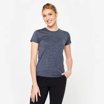 Decathlon Tricou 100 Fitness cardio Gri pestrit Dama, M