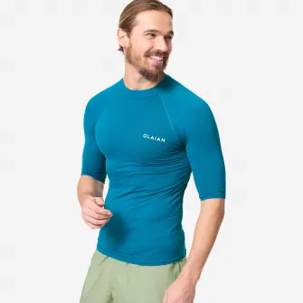 Decathlon Tricou Anti-UV 100 Albastru Barbati, XL