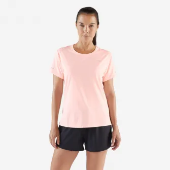 Decathlon Tricou de alergare respirant - kiprun run 500 dry Roz Dama, M