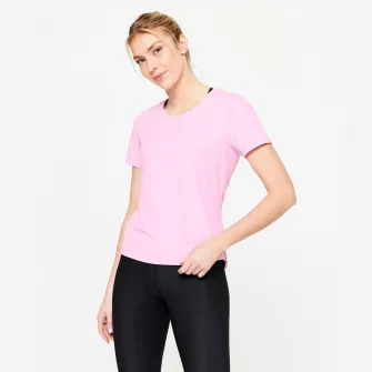 Decathlon Tricou fitness Roz Dama, S