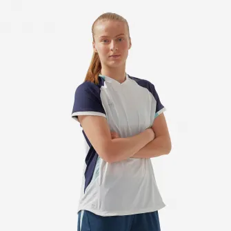 Decathlon Tricou Fotbal Croiala dreapta Alb Dama, XL