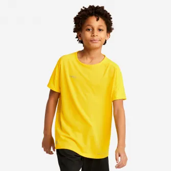 Decathlon Tricou Fotbal VIRALTO CLUB Galben Copii, 14-15 Ani