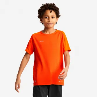 Decathlon Tricou Fotbal VIRALTO CLUB Portocaliu Copii, 12-13 Ani