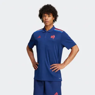 Decathlon Tricou polo de rugby Franta - Tricou polo suporter FFR Albastru Adulti, S
