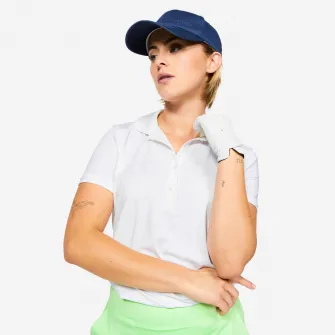 Decathlon Tricou Polo Golf WW 500 Alb Dama, S