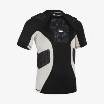 Decathlon Tricou protectie umeri rugby R900  Canterbury Negru Barbati, M