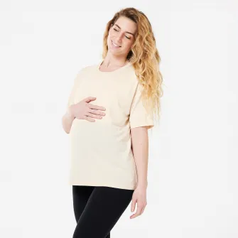 Decathlon Tricou YOGA prenatala Bej Dama, XL
