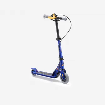 Decathlon Trotineta cu frana Play 5 Albastru-Oranj Copii, Marime unica
