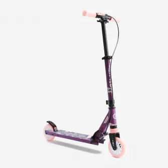 Decathlon Trotineta cu Suspensii si Frane pe Ghidon Mid 5 Violet Copii, Marime unica