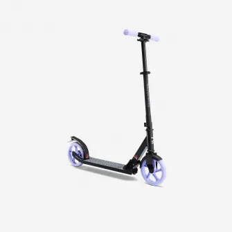 Decathlon Trotineta MID 7 cu cric Negru-Mov, Marime unica