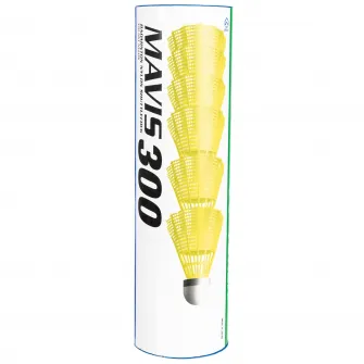 Decathlon Tub 6 Fluturasi Badminton Mavis 300 Galben, Marime unica